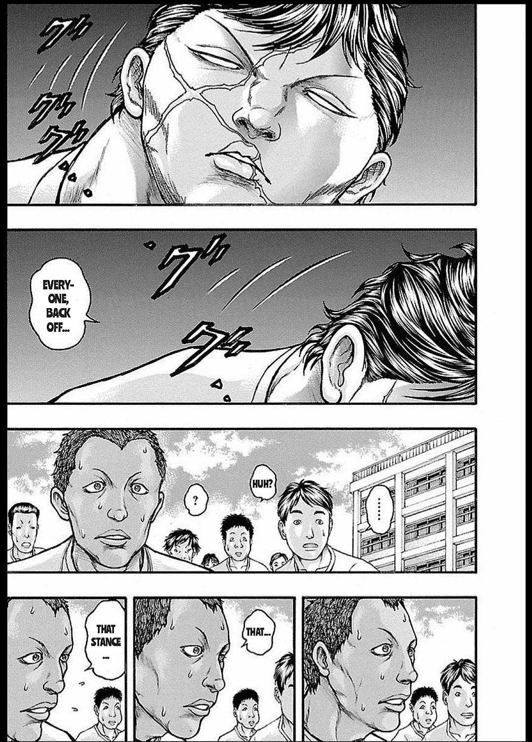 Baki Gaiden: Kizudzura Chapter 13 page 23 - Chapter 13: PHYSICAL FITNESS MEASUREMENT TEST