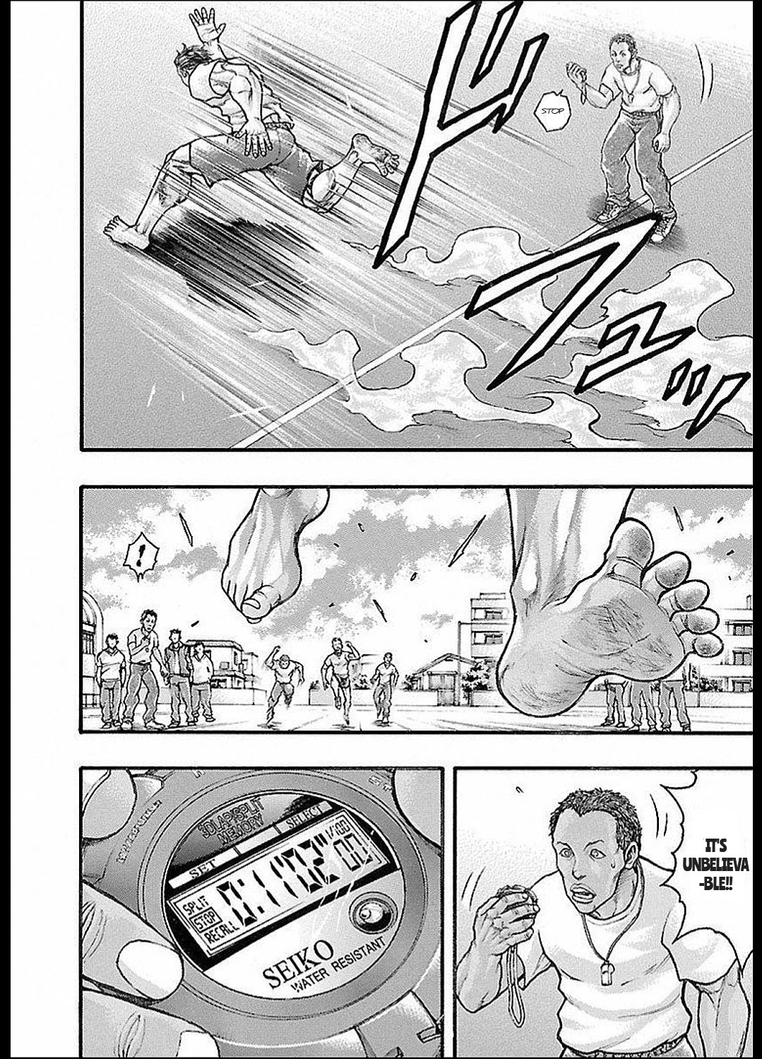 Baki Gaiden: Kizudzura Chapter 13 page 4 - Chapter 13: PHYSICAL FITNESS MEASUREMENT TEST