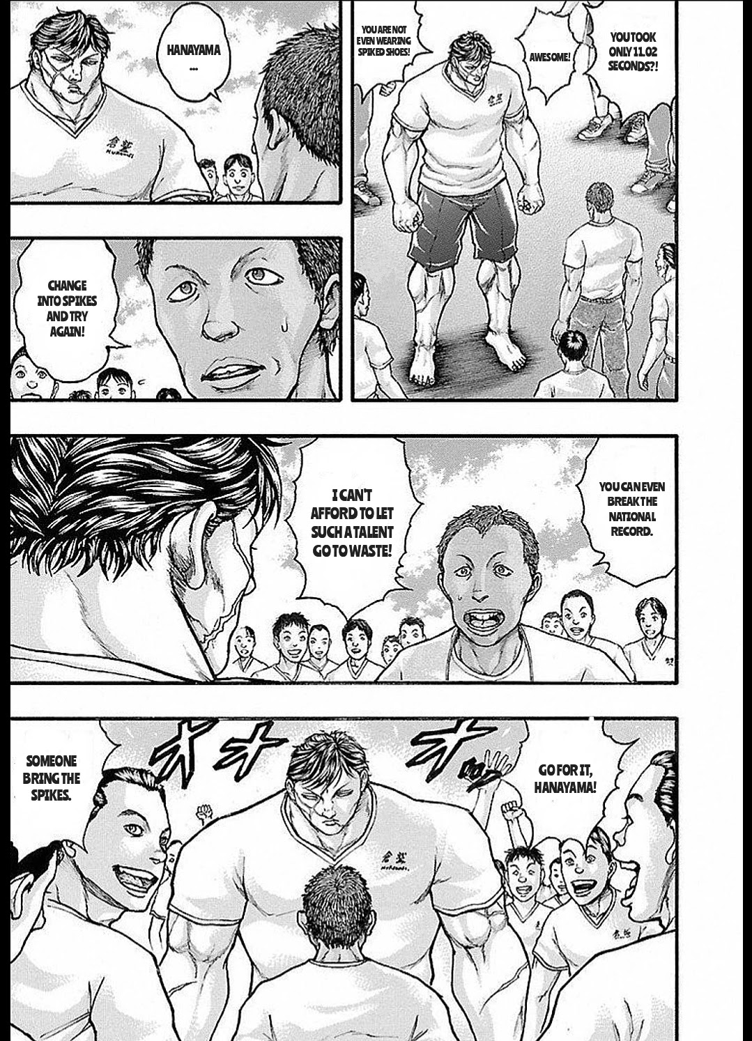 Baki Gaiden: Kizudzura Chapter 13 page 5 - Chapter 13: PHYSICAL FITNESS MEASUREMENT TEST