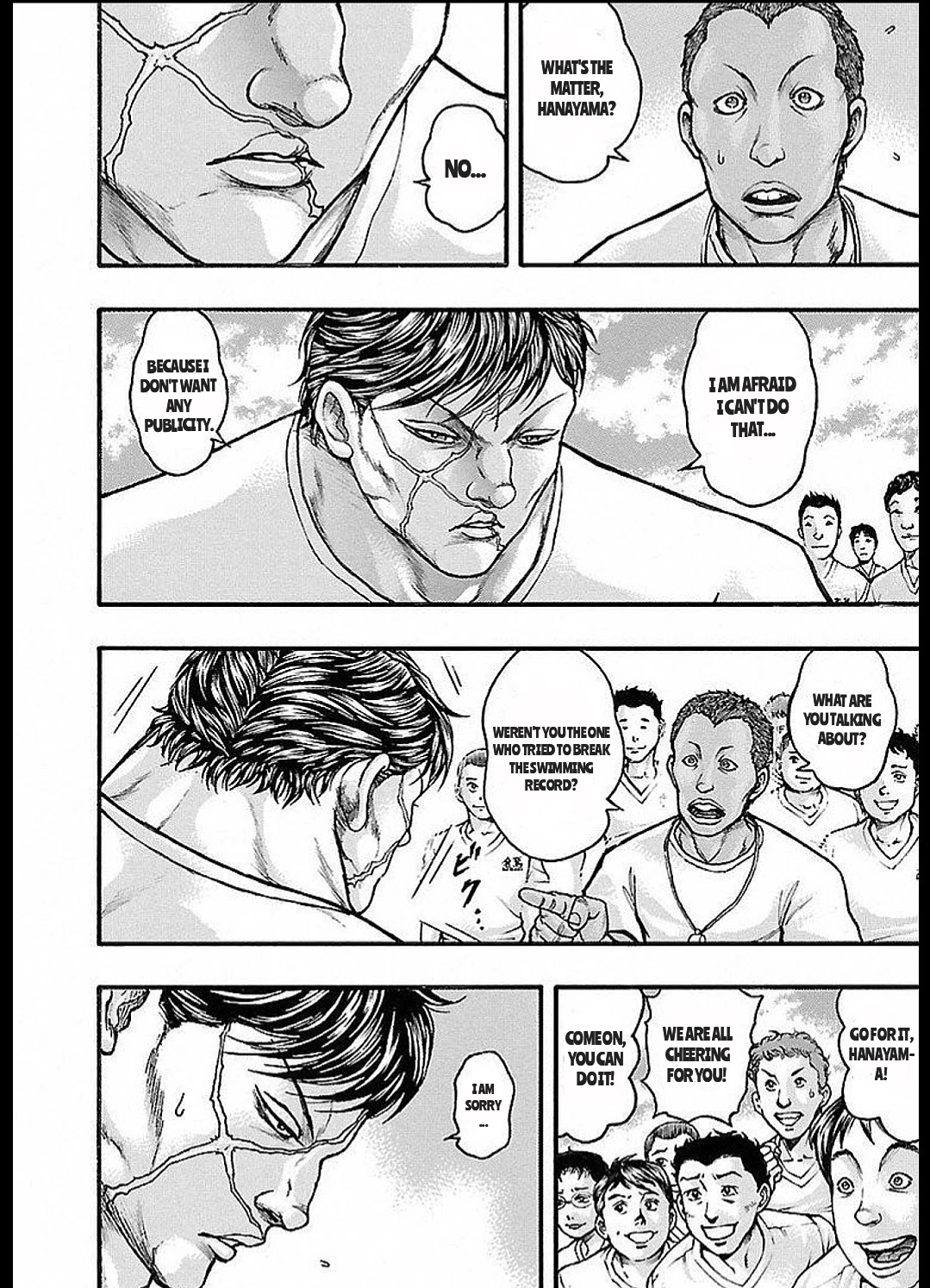 Baki Gaiden: Kizudzura Chapter 13 page 6 - Chapter 13: PHYSICAL FITNESS MEASUREMENT TEST