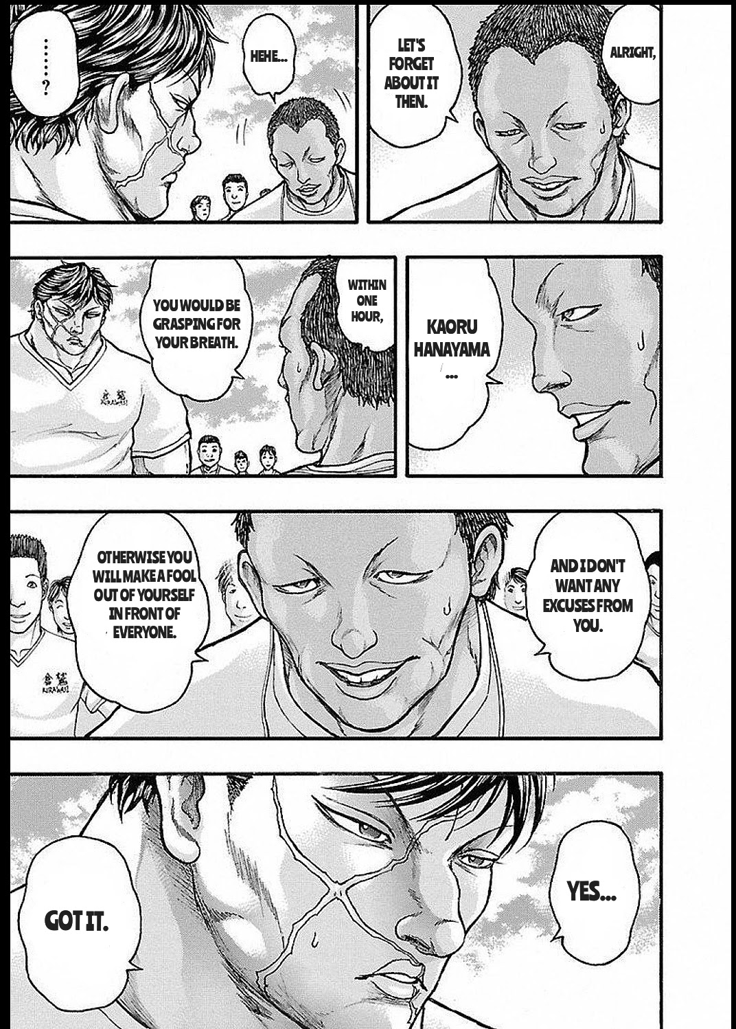 Baki Gaiden: Kizudzura Chapter 13 page 7 - Chapter 13: PHYSICAL FITNESS MEASUREMENT TEST