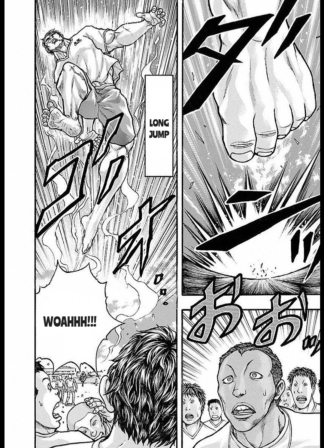 Baki Gaiden: Kizudzura Chapter 13 page 8 - Chapter 13: PHYSICAL FITNESS MEASUREMENT TEST