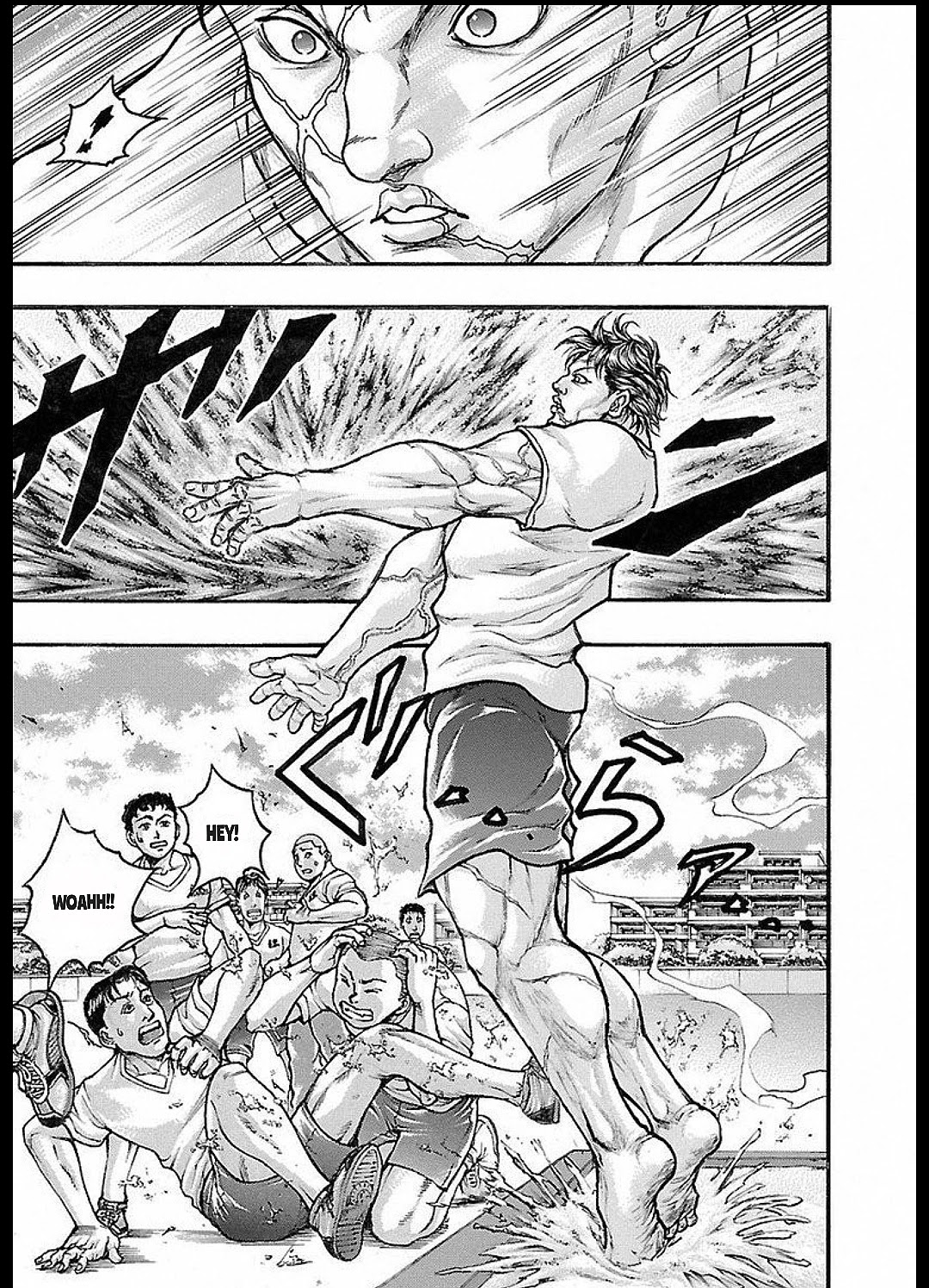 Baki Gaiden: Kizudzura Chapter 13 page 9 - Chapter 13: PHYSICAL FITNESS MEASUREMENT TEST