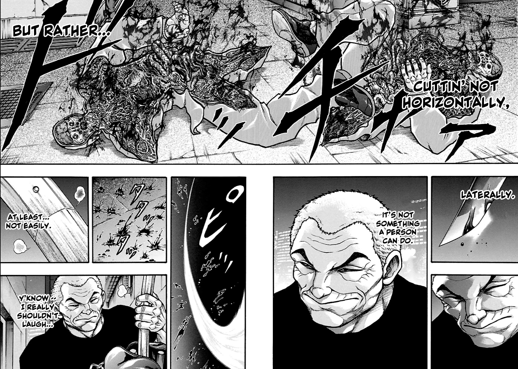 Baki Gaiden: Kizudzura Chapter 5 page 10 - Chapter 5: Senkichi the Half-Cut