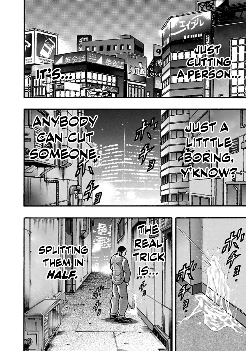 Baki Gaiden: Kizudzura Chapter 5 page 2 - Chapter 5: Senkichi the Half-Cut