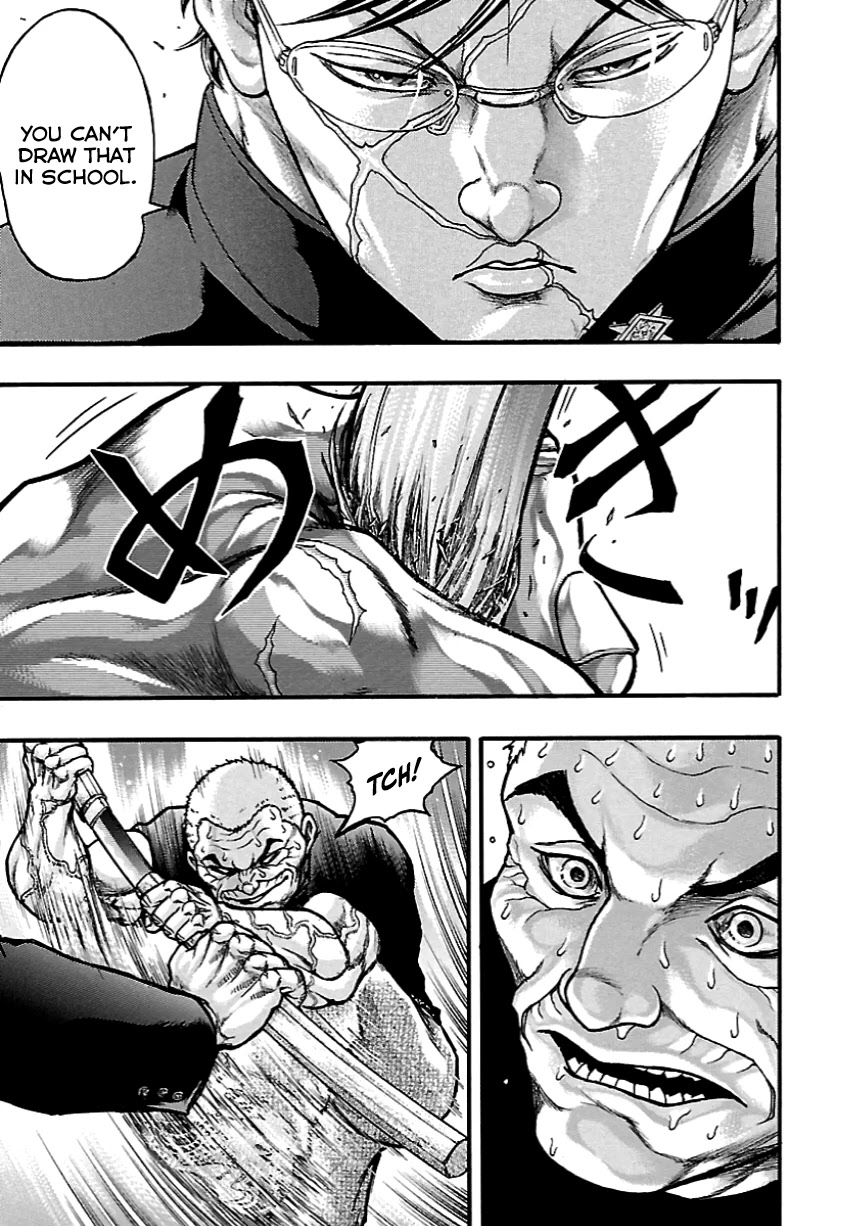 Baki Gaiden: Kizudzura Chapter 5 page 24 - Chapter 5: Senkichi the Half-Cut