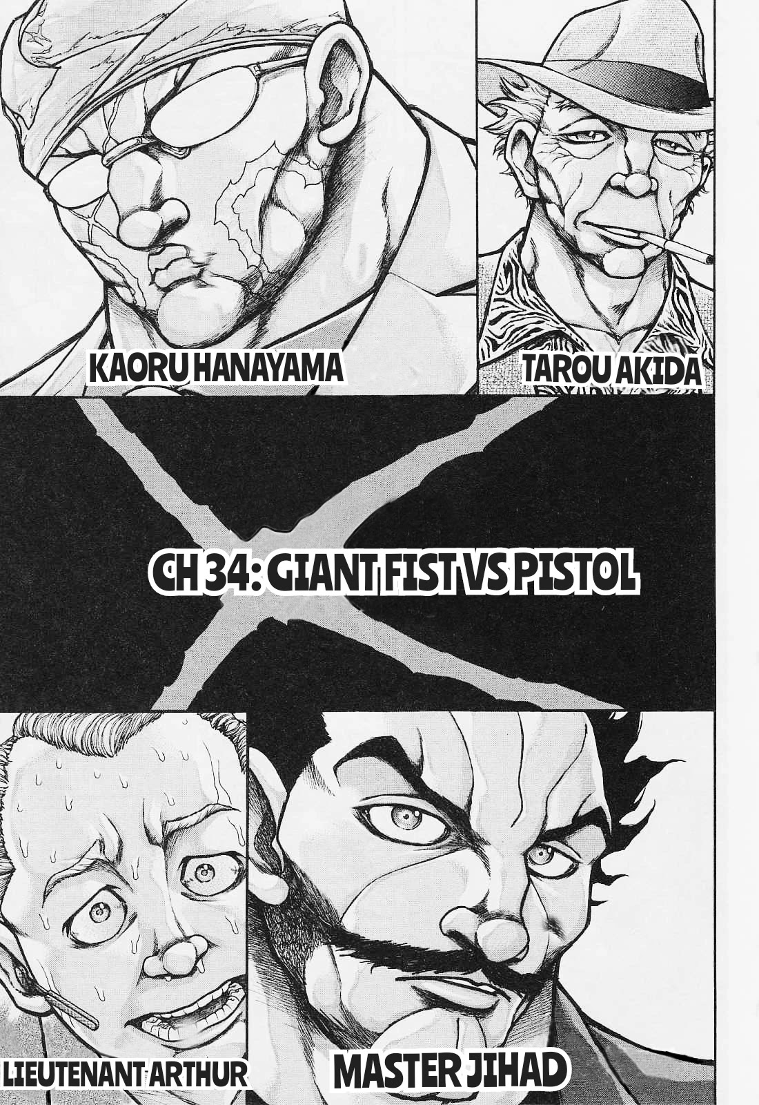 Baki Gaiden - Scarface Chapter 34 page 2 - Chapter 34: GIANT FIST VS PISTOL