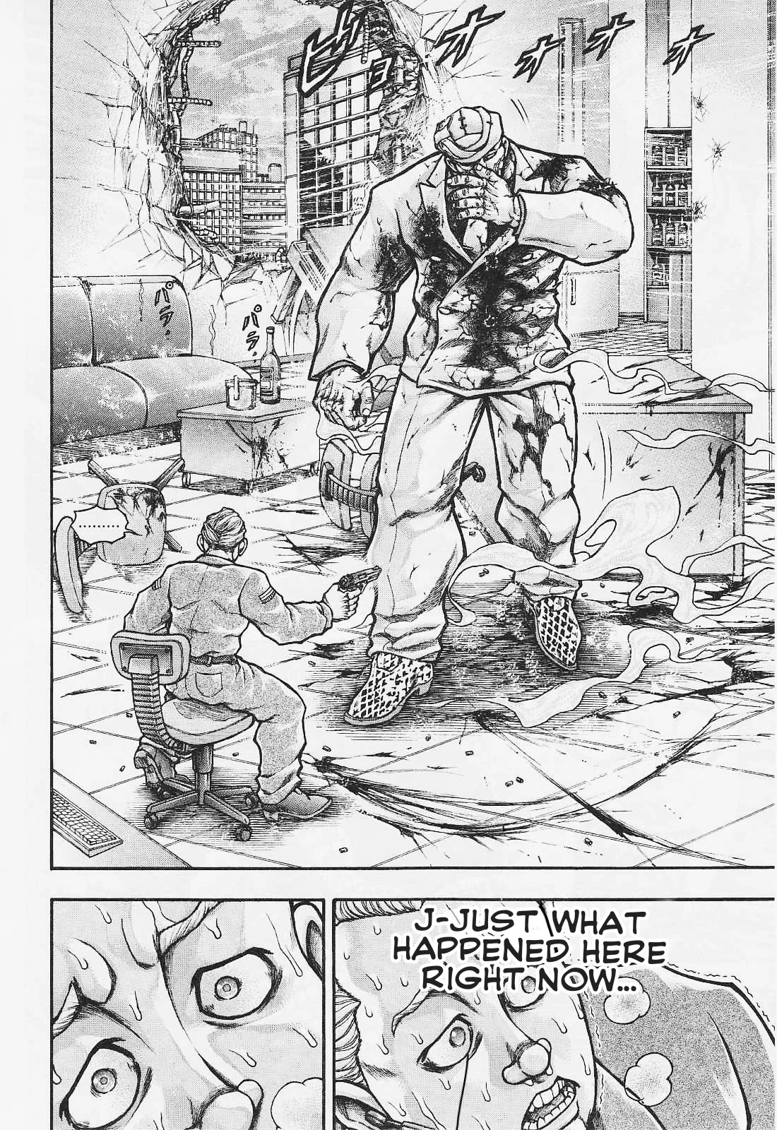 Baki Gaiden - Scarface Chapter 34 page 21 - Chapter 34: GIANT FIST VS PISTOL