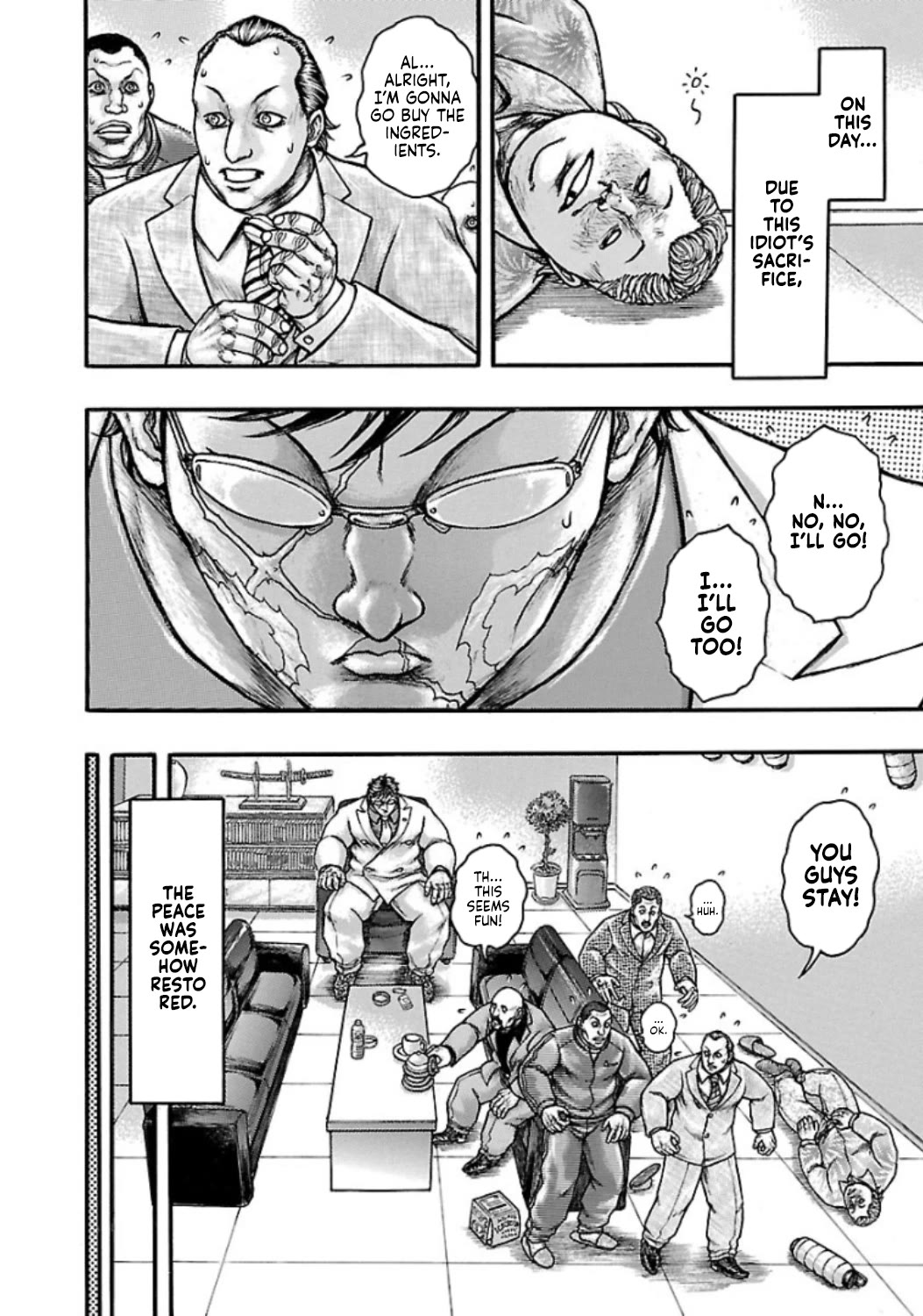 Baki Gaiden - Scarface Chapter 53.3 page 12 - Chapter 53.3: Peace