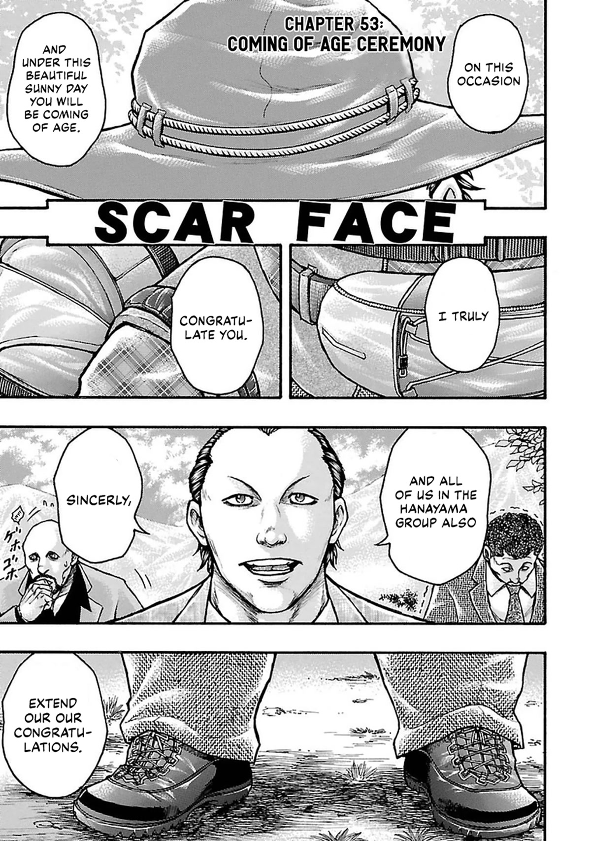 Baki Gaiden - Scarface Chapter 53 page 1 - Chapter 53: Coming of Age Ceremony
