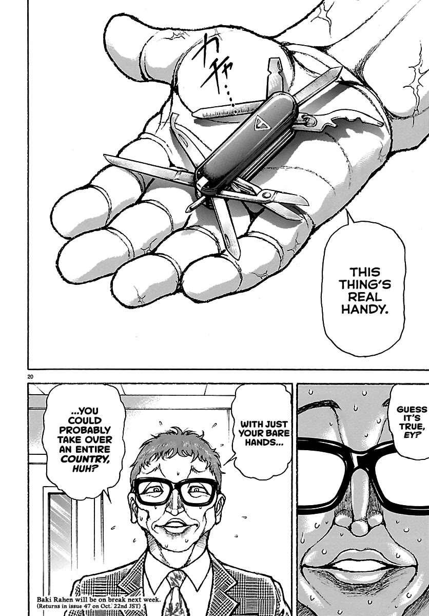 Baki Rahen Chapter 70 page 20 - Chapter 70: Authority, Force, Wealth