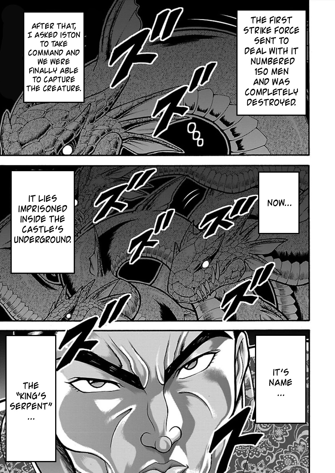 Baki Side Story - Retsu Kaioh Doesn't Mind Even if it's in another World Chapter 12 page 3 - Chapter 12: The king's serpent