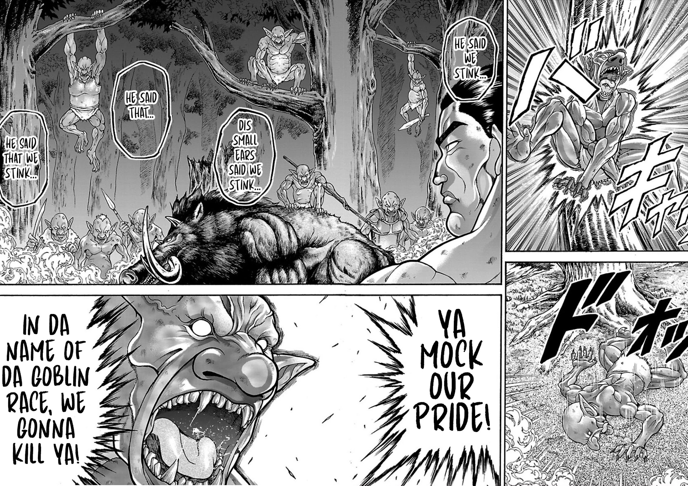 Baki Side Story - Retsu Kaioh Doesn't Mind Even if it's in another World Chapter 16 page 14 - Chapter 16: Goblin!