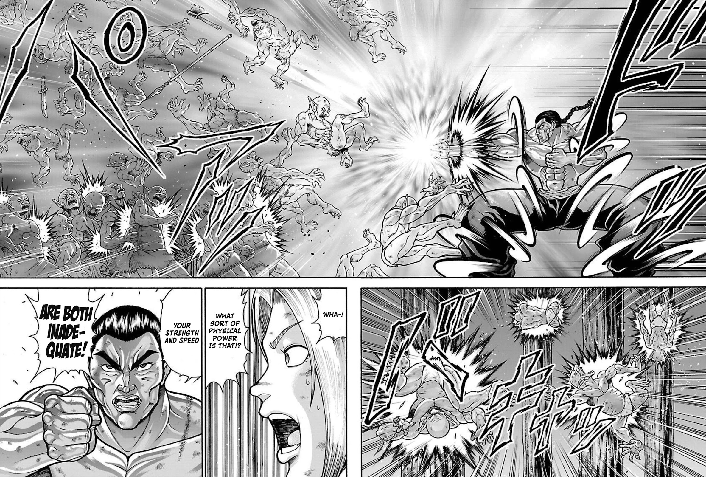 Baki Side Story - Retsu Kaioh Doesn't Mind Even if it's in another World Chapter 17 page 14 - Chapter 17: A tsunami on land