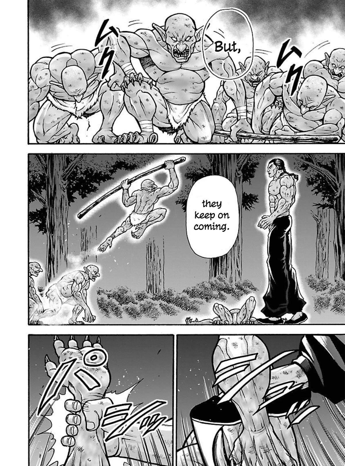 Baki Side Story - Retsu Kaioh Doesn't Mind Even if it's in another World Chapter 17 page 15 - Chapter 17: A tsunami on land