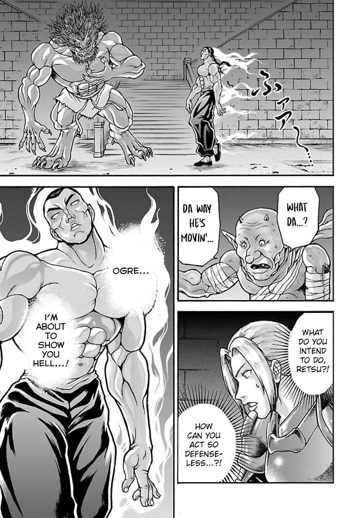 Baki Side Story - Retsu Kaioh Doesn't Mind Even if it's in another World Chapter 24 page 5 - Chapter 24: Whip