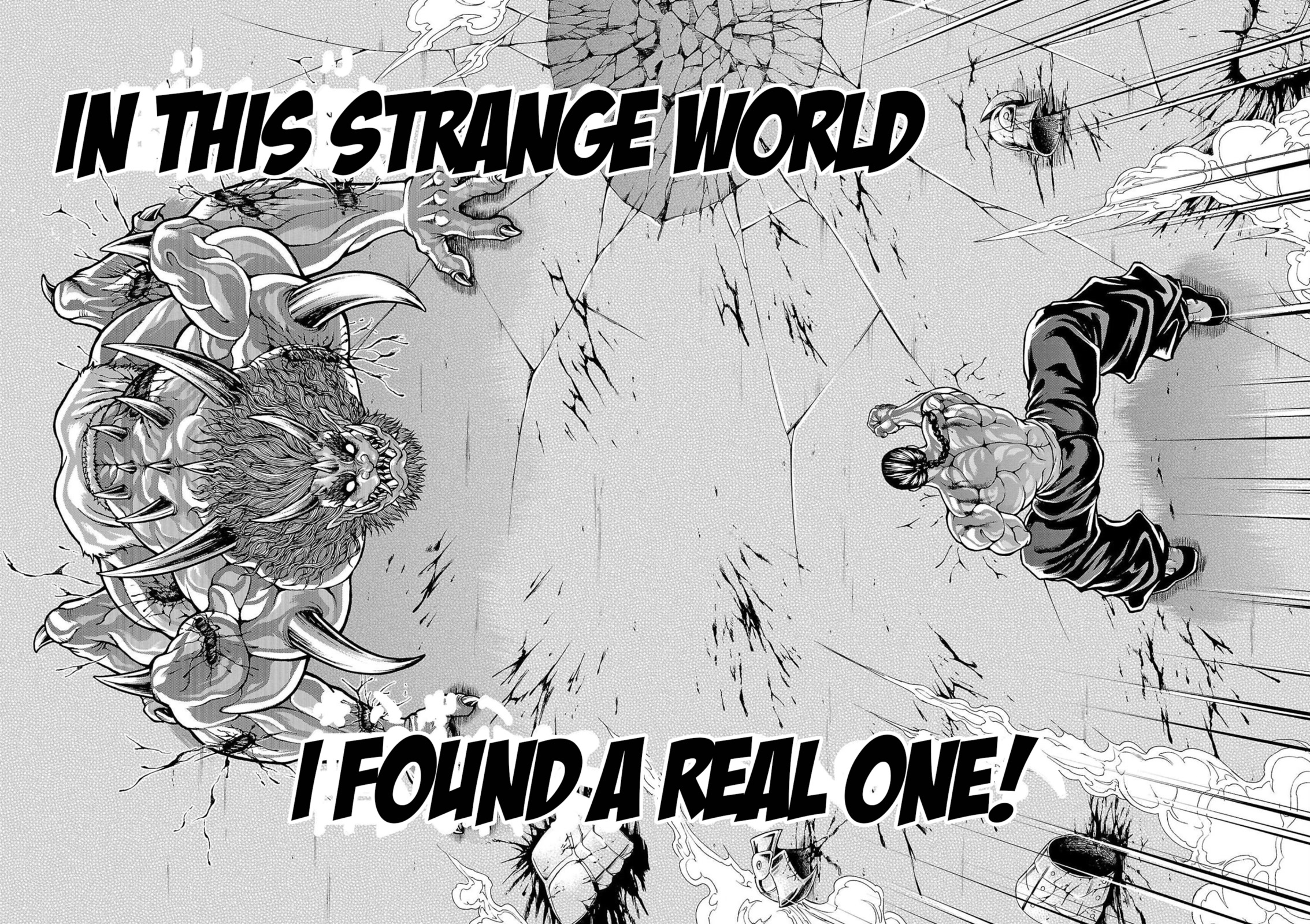 Baki Side Story - Retsu Kaioh Doesn't Mind Even if it's in another World Chapter 25 page 10 - Chapter 25: Triceratops