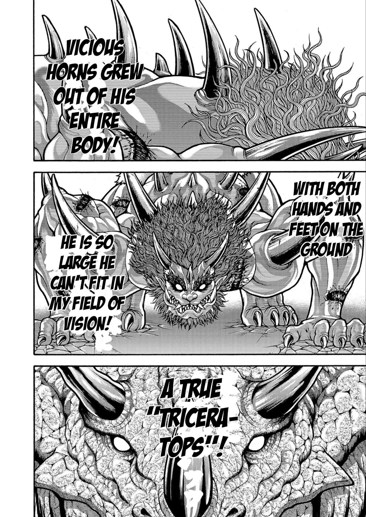 Baki Side Story - Retsu Kaioh Doesn't Mind Even if it's in another World Chapter 25 page 11 - Chapter 25: Triceratops