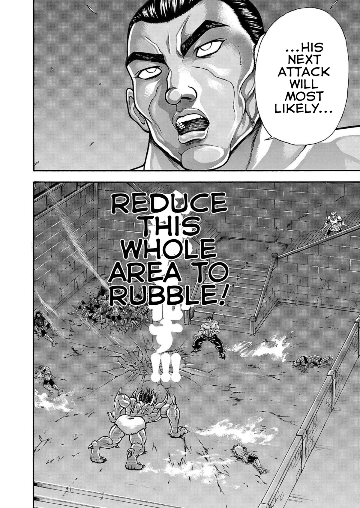 Baki Side Story - Retsu Kaioh Doesn't Mind Even if it's in another World Chapter 25 page 14 - Chapter 25: Triceratops