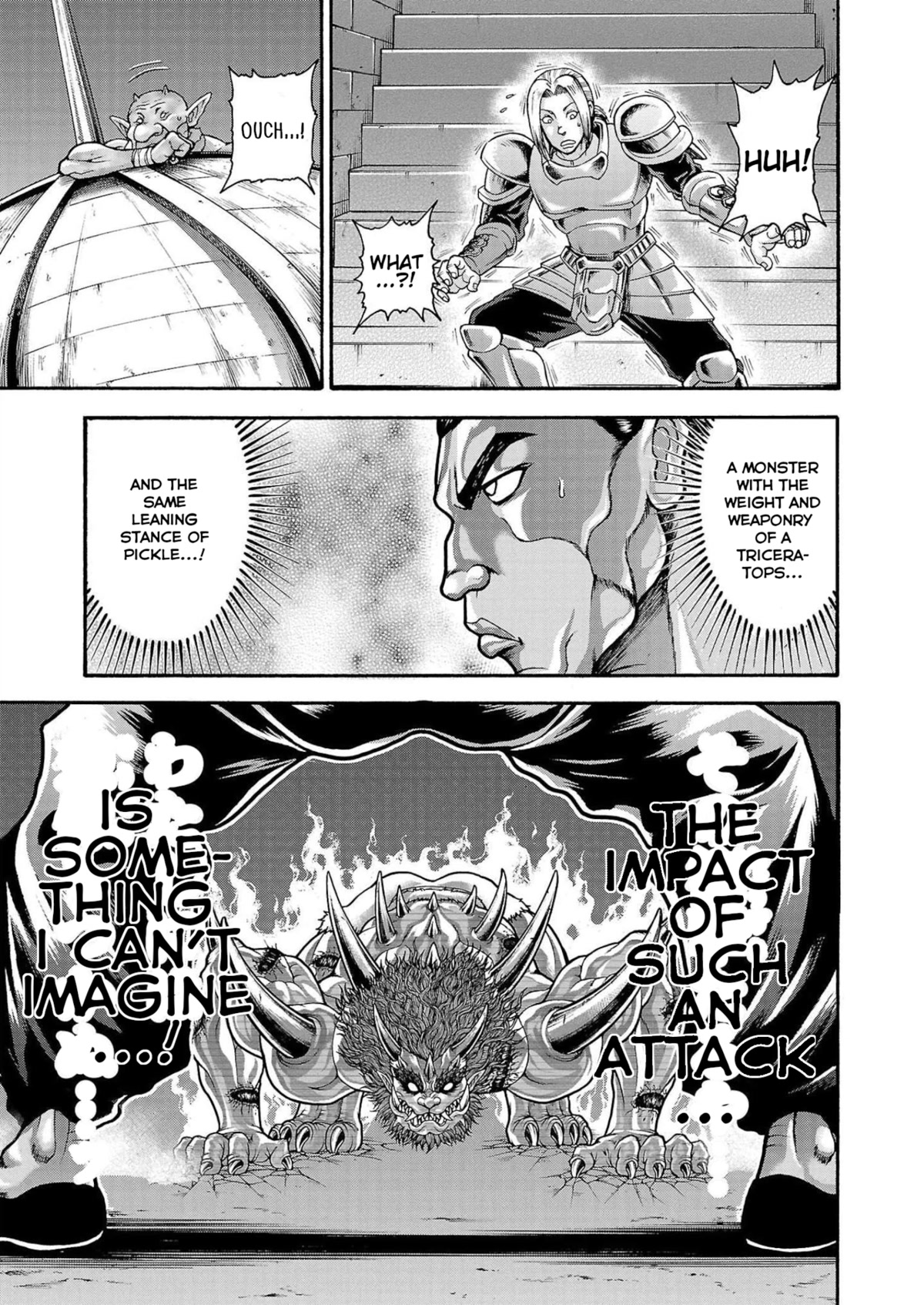 Baki Side Story - Retsu Kaioh Doesn't Mind Even if it's in another World Chapter 25 page 15 - Chapter 25: Triceratops