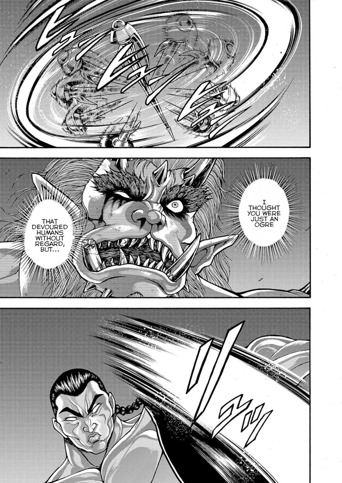 Baki Side Story - Retsu Kaioh Doesn't Mind Even if it's in another World Chapter 27 page 14 - Chapter 27: The cry of the ogre