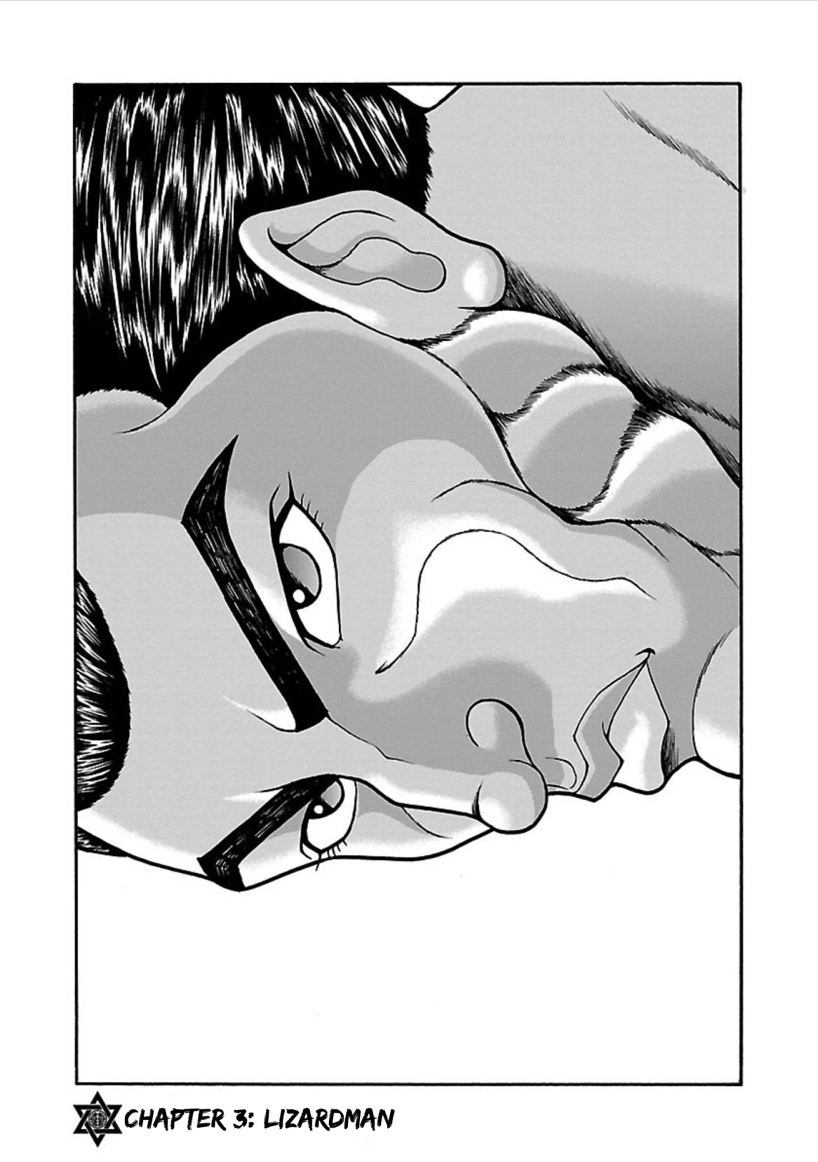 Baki Side Story - Retsu Kaioh Doesn't Mind Even if it's in another World Chapter 3 page 1 - Chapter 3: Lizardman