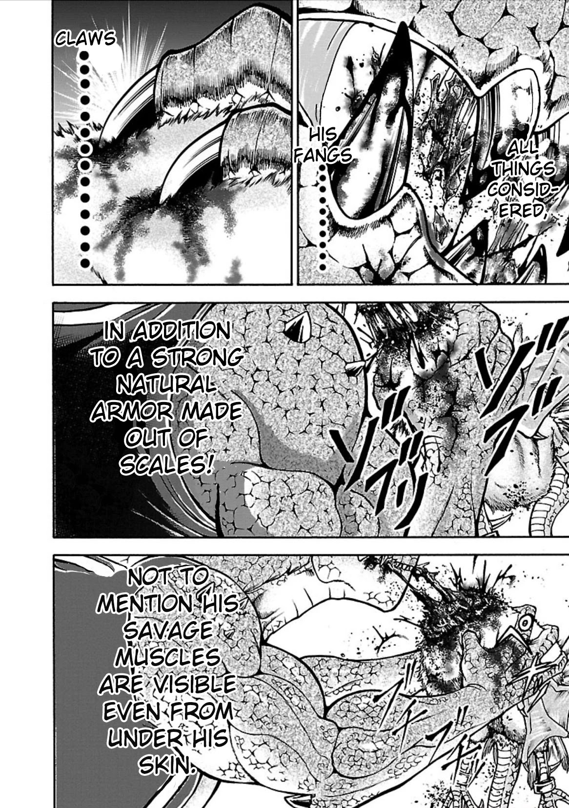 Baki Side Story - Retsu Kaioh Doesn't Mind Even if it's in another World Chapter 3 page 14 - Chapter 3: Lizardman