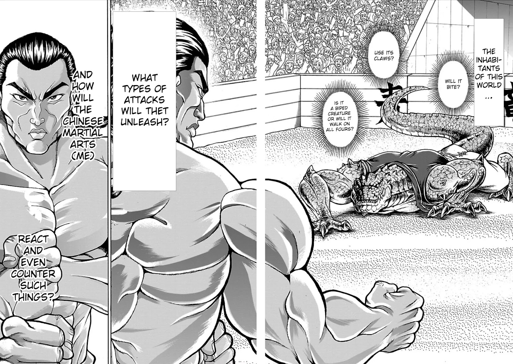 Baki Side Story - Retsu Kaioh Doesn't Mind Even if it's in another World Chapter 3 page 16 - Chapter 3: Lizardman