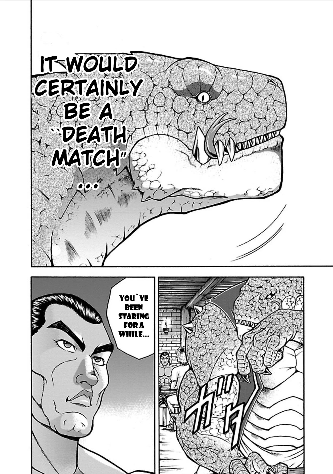 Baki Side Story - Retsu Kaioh Doesn't Mind Even if it's in another World Chapter 3 page 17 - Chapter 3: Lizardman