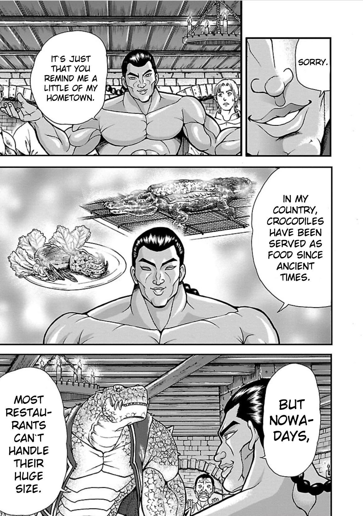 Baki Side Story - Retsu Kaioh Doesn't Mind Even if it's in another World Chapter 3 page 21 - Chapter 3: Lizardman
