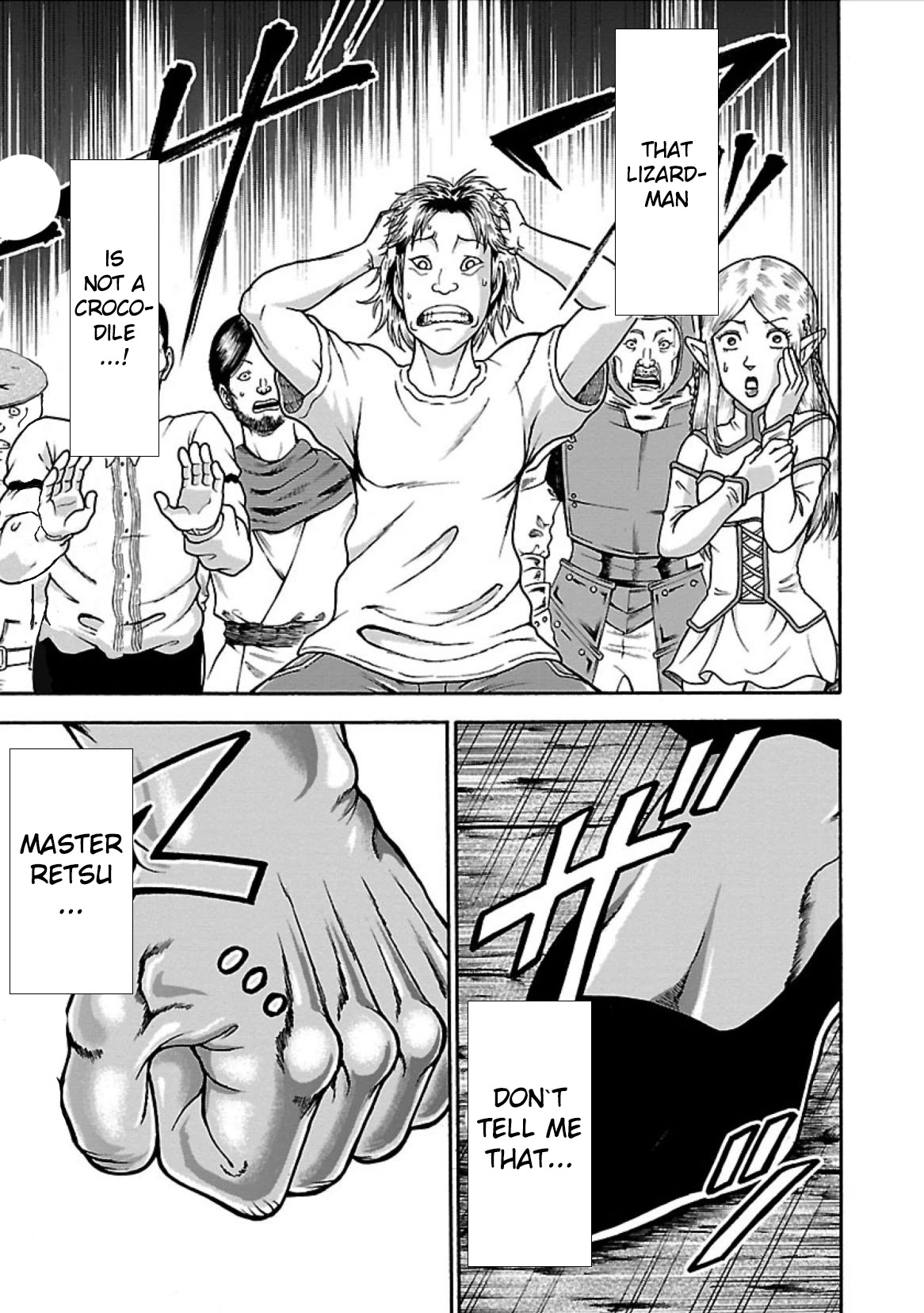 Baki Side Story - Retsu Kaioh Doesn't Mind Even if it's in another World Chapter 3 page 23 - Chapter 3: Lizardman