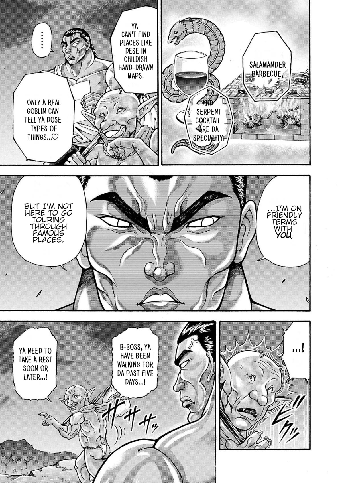 Baki Side Story - Retsu Kaioh Doesn't Mind Even if it's in another World Chapter 32 page 3 - Chapter 32: The town of Murone