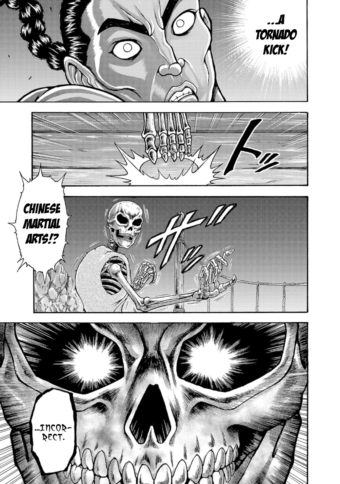 Baki Side Story - Retsu Kaioh Doesn't Mind Even if it's in another World Chapter 33 page 11 - Chapter 33: Human limits