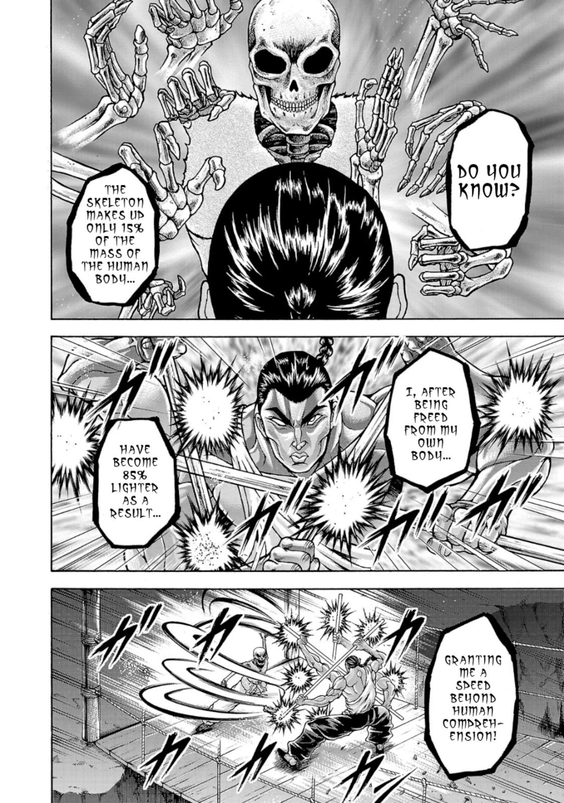 Baki Side Story - Retsu Kaioh Doesn't Mind Even if it's in another World Chapter 33 page 12 - Chapter 33: Human limits