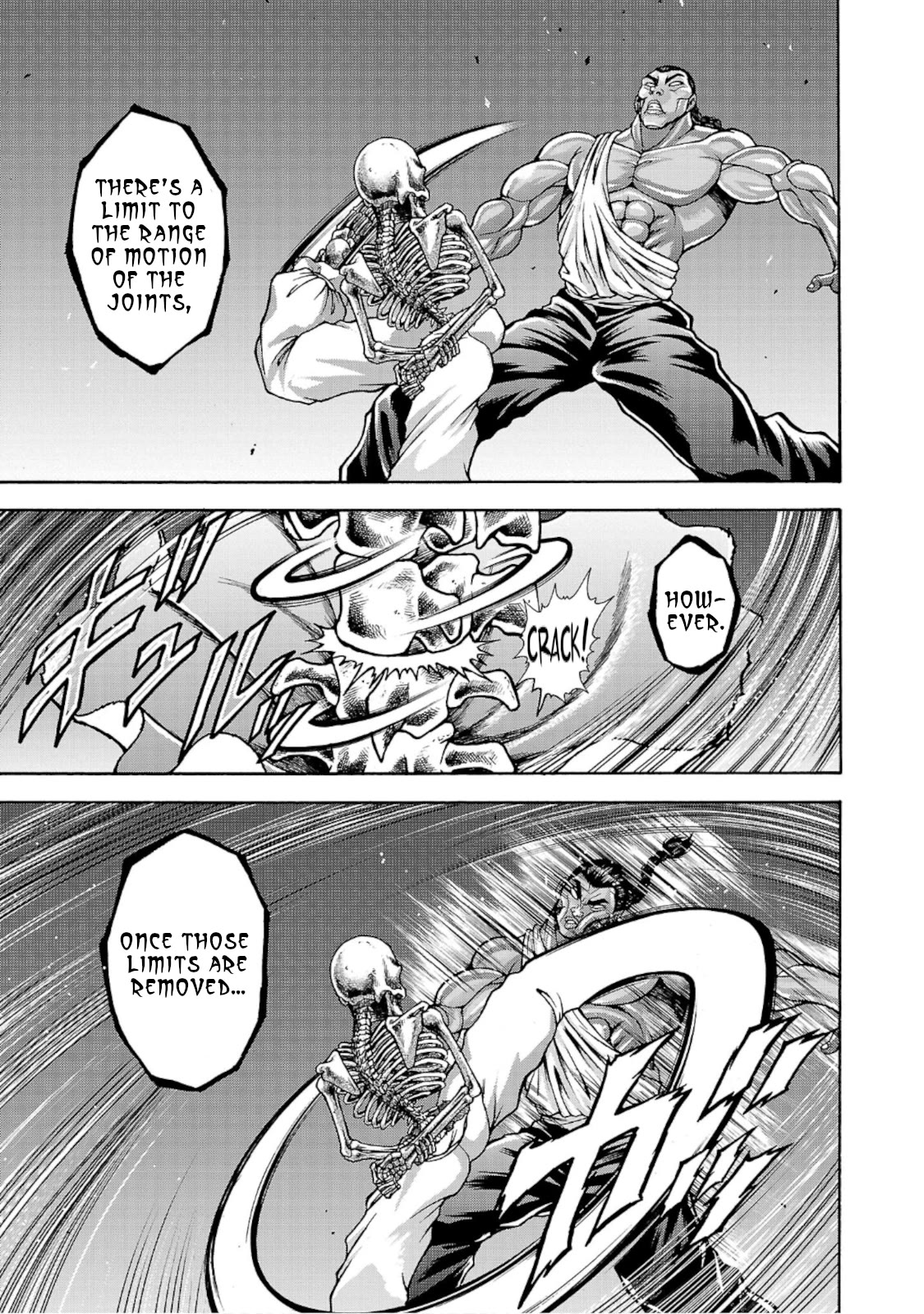 Baki Side Story - Retsu Kaioh Doesn't Mind Even if it's in another World Chapter 34 page 11 - Chapter 34: Spinning top