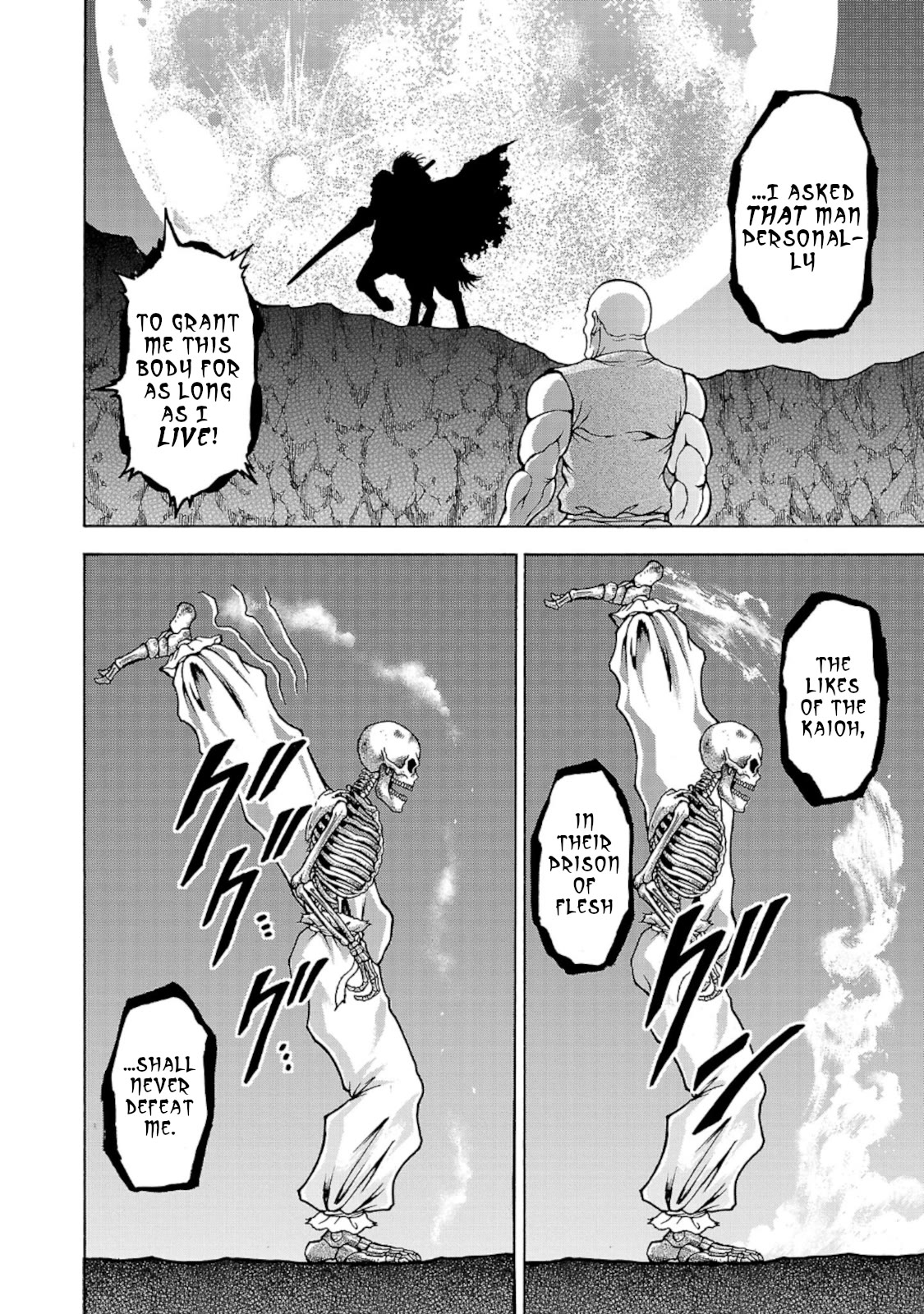 Baki Side Story - Retsu Kaioh Doesn't Mind Even if it's in another World Chapter 34 page 14 - Chapter 34: Spinning top