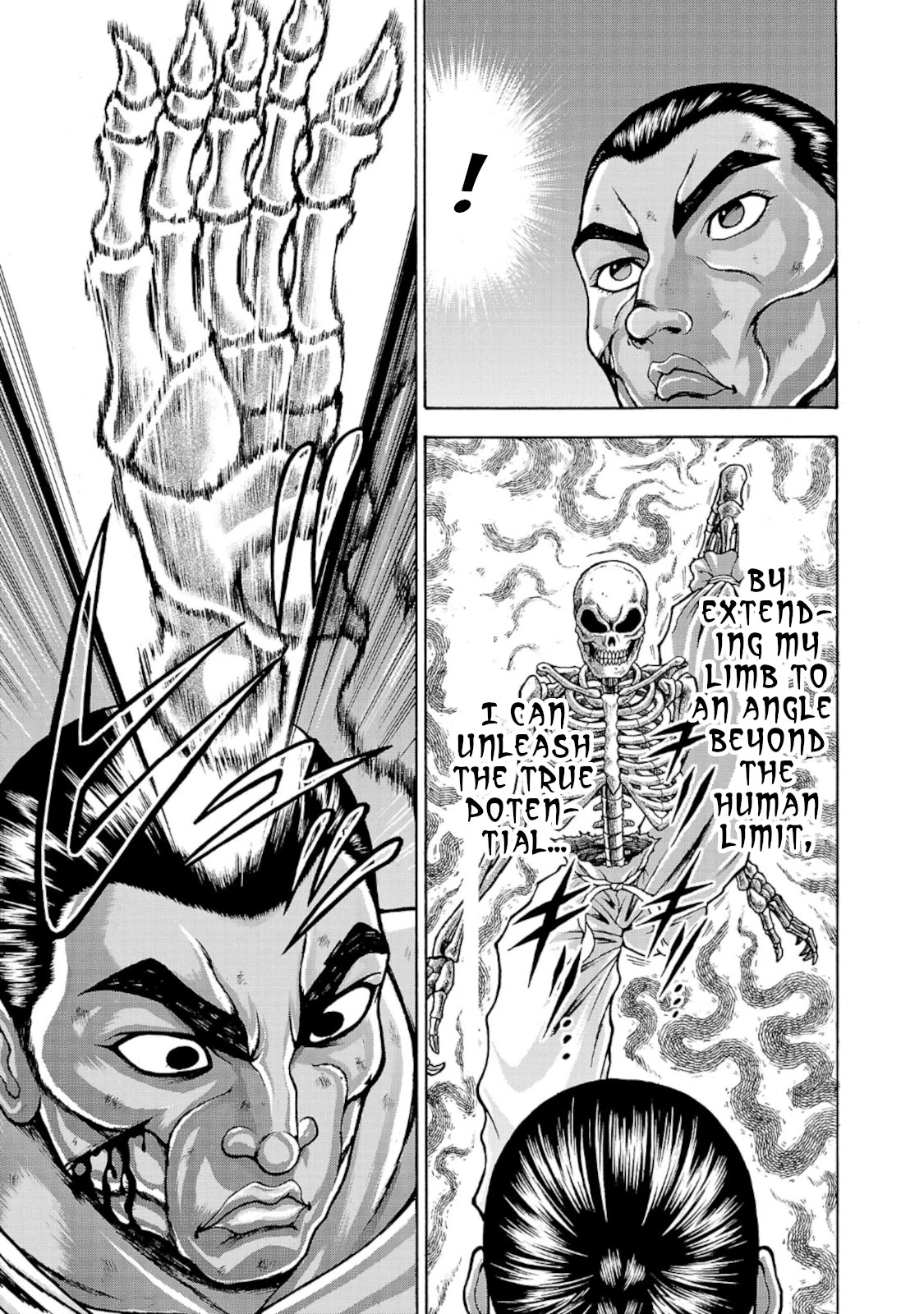 Baki Side Story - Retsu Kaioh Doesn't Mind Even if it's in another World Chapter 34 page 15 - Chapter 34: Spinning top