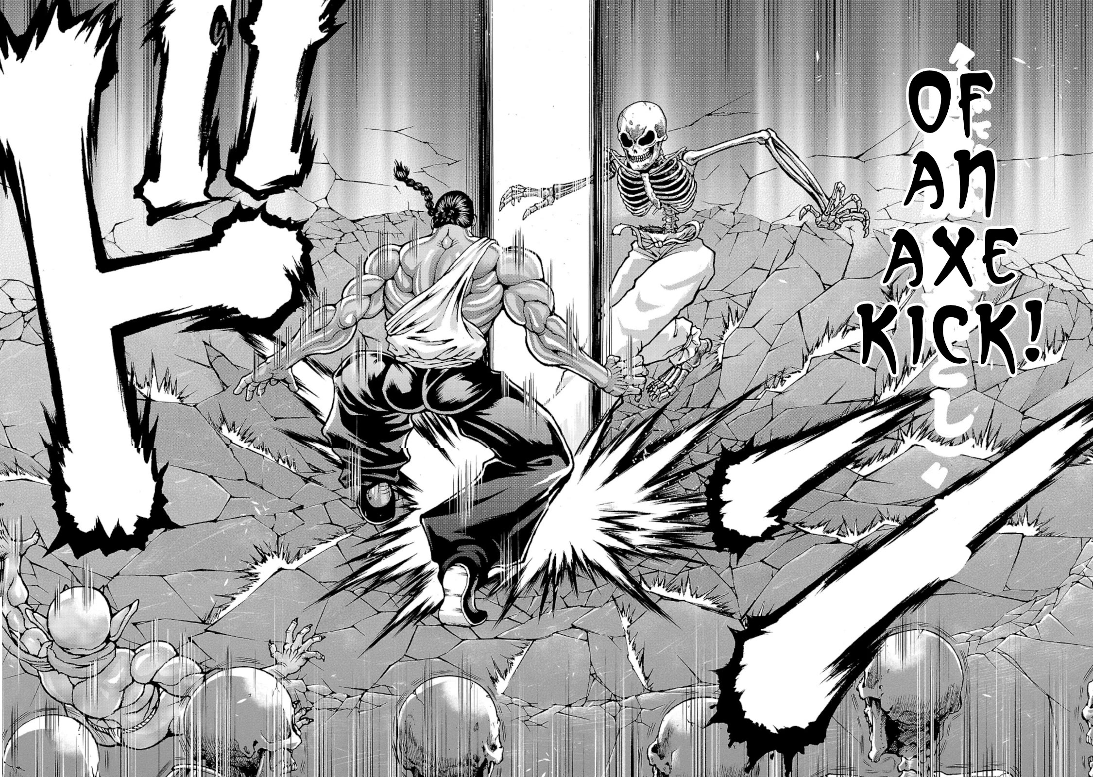 Baki Side Story - Retsu Kaioh Doesn't Mind Even if it's in another World Chapter 34 page 16 - Chapter 34: Spinning top