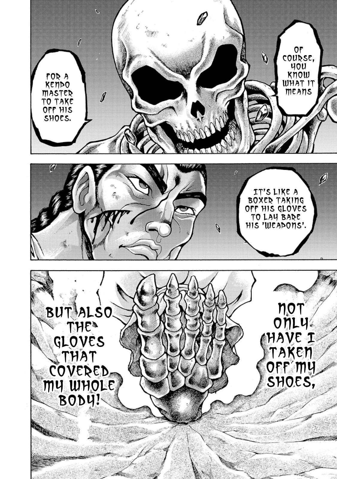 Baki Side Story - Retsu Kaioh Doesn't Mind Even if it's in another World Chapter 34 page 17 - Chapter 34: Spinning top