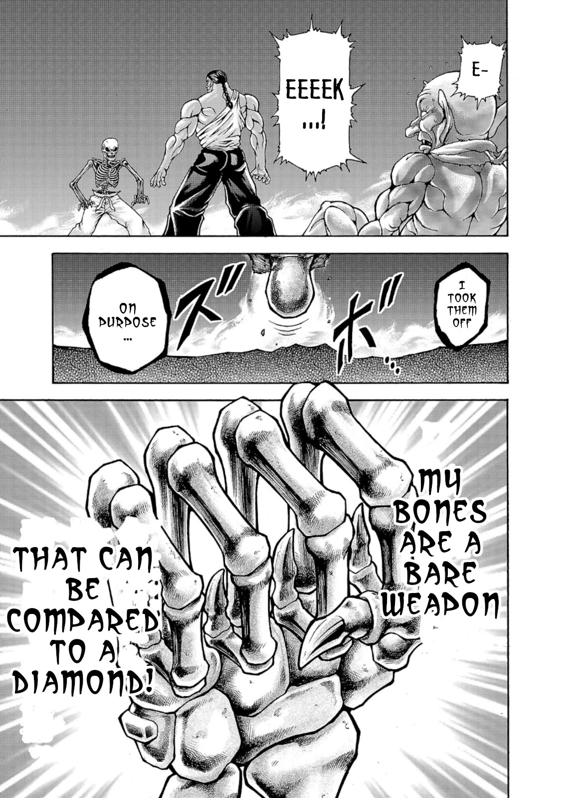 Baki Side Story - Retsu Kaioh Doesn't Mind Even if it's in another World Chapter 34 page 18 - Chapter 34: Spinning top