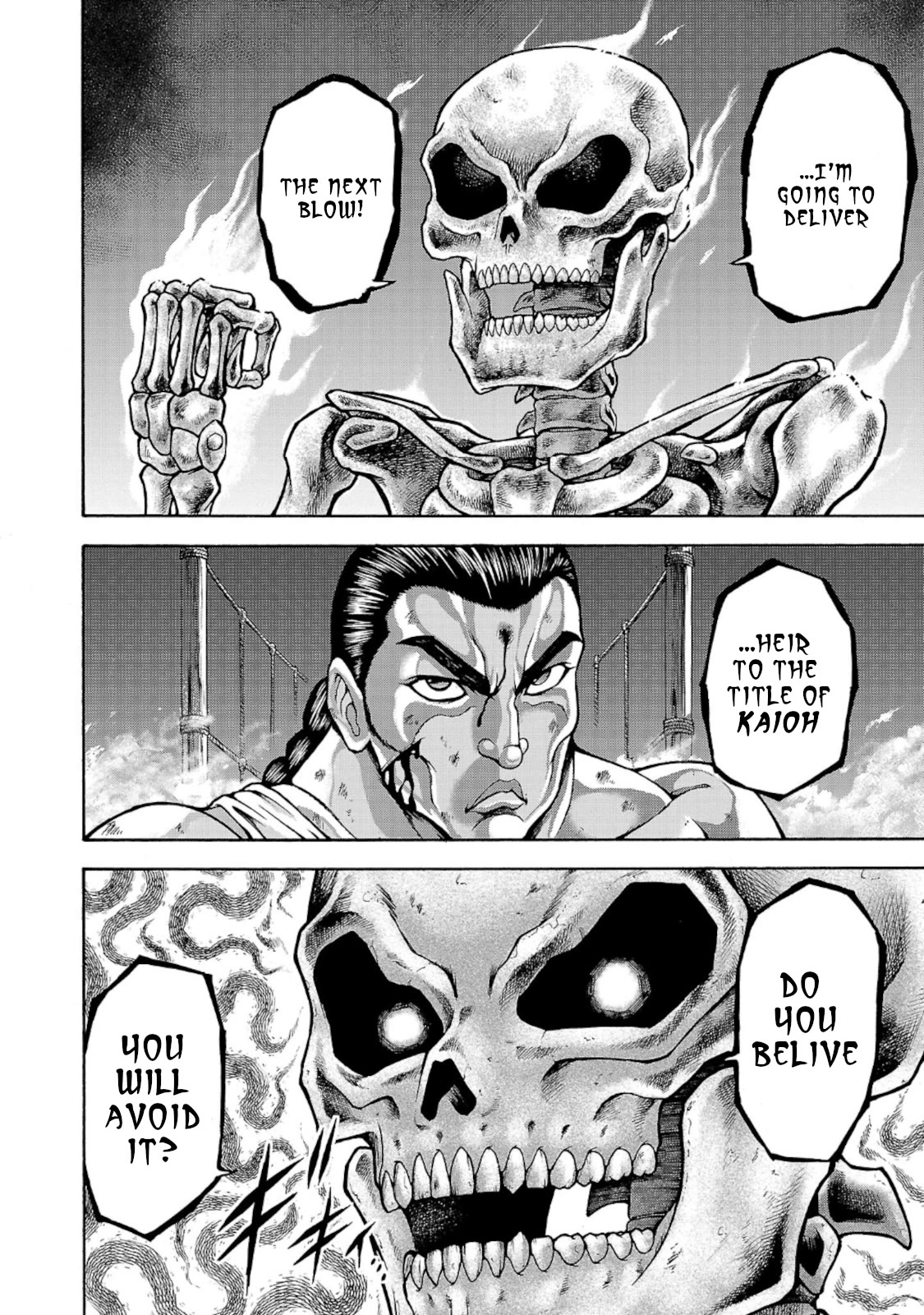 Baki Side Story - Retsu Kaioh Doesn't Mind Even if it's in another World Chapter 34 page 19 - Chapter 34: Spinning top