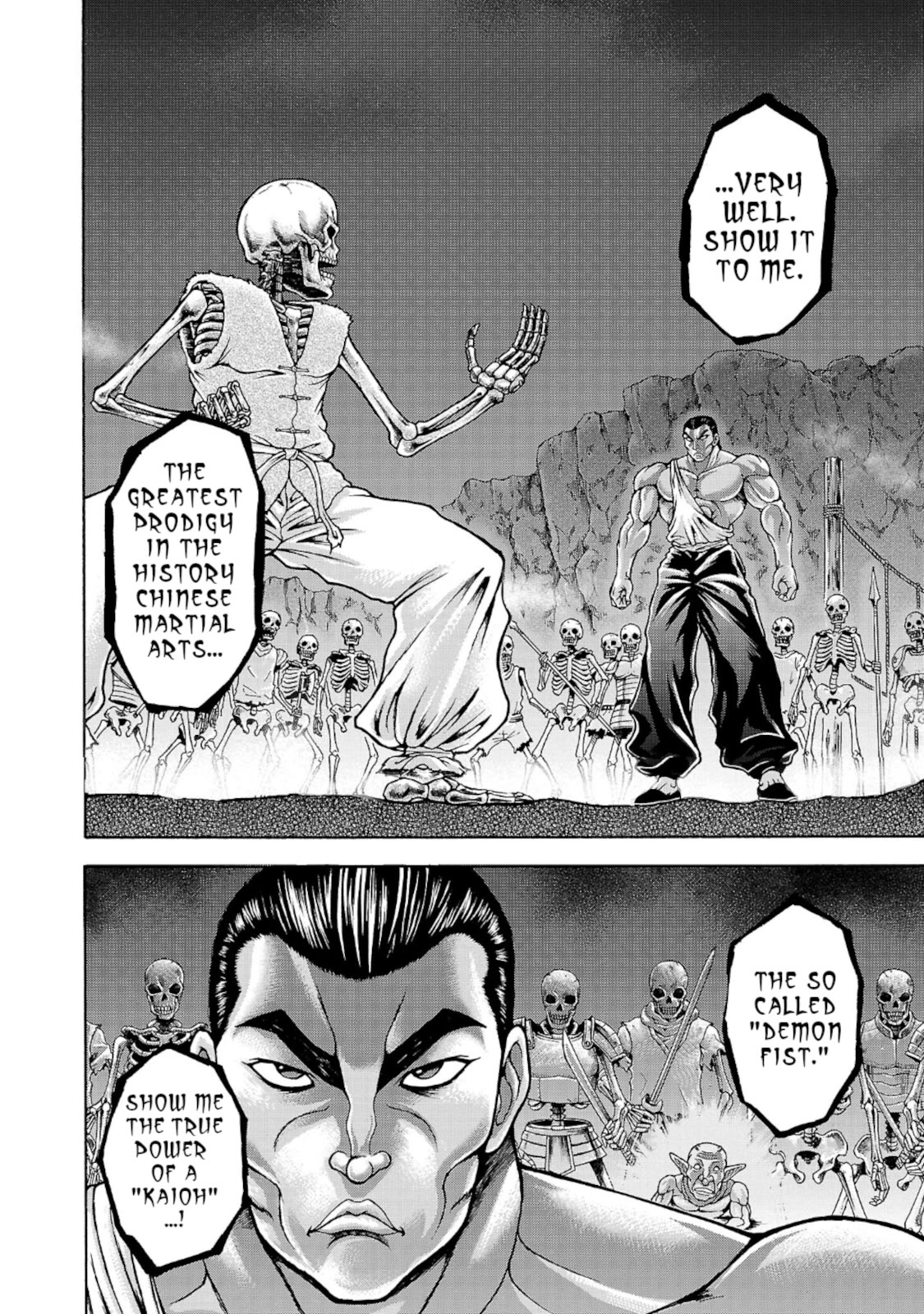Baki Side Story - Retsu Kaioh Doesn't Mind Even if it's in another World Chapter 34 page 2 - Chapter 34: Spinning top