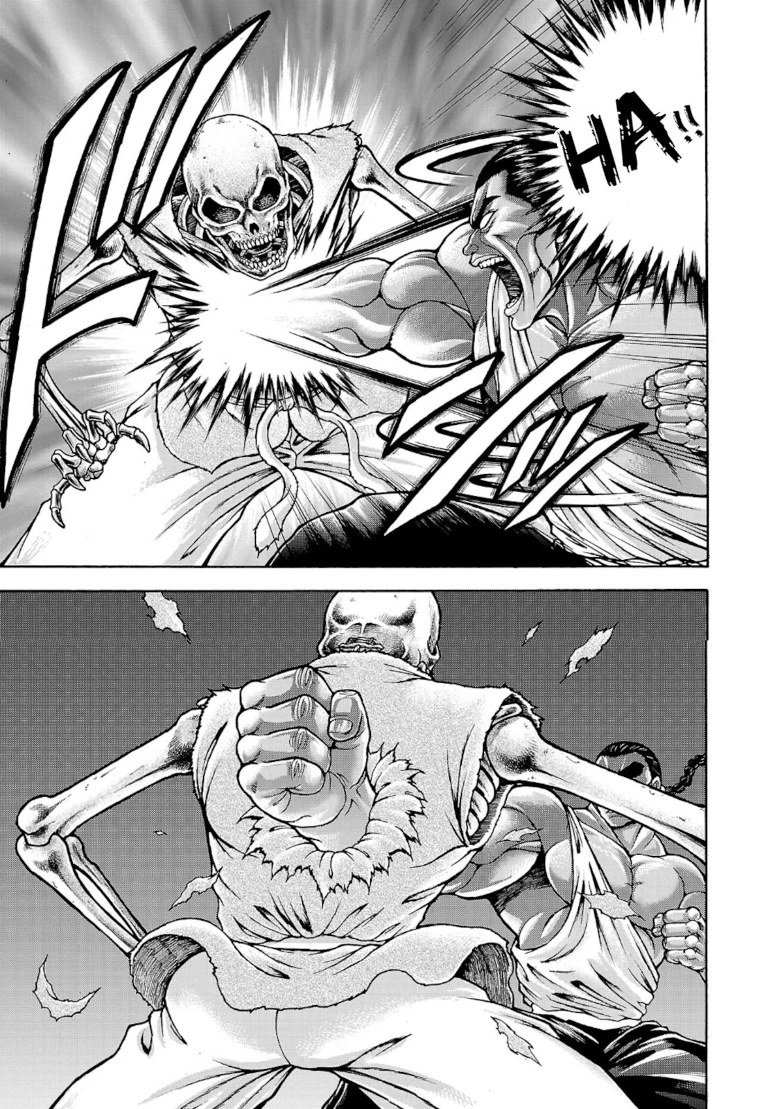 Baki Side Story - Retsu Kaioh Doesn't Mind Even if it's in another World Chapter 34 page 7 - Chapter 34: Spinning top