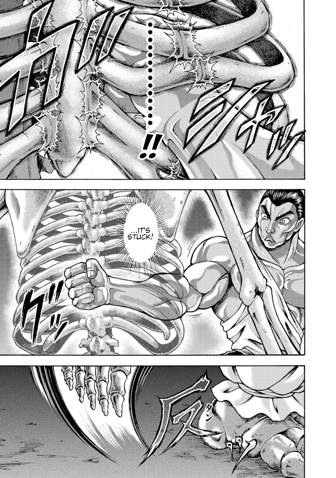 Baki Side Story - Retsu Kaioh Doesn't Mind Even if it's in another World Chapter 34 page 9 - Chapter 34: Spinning top