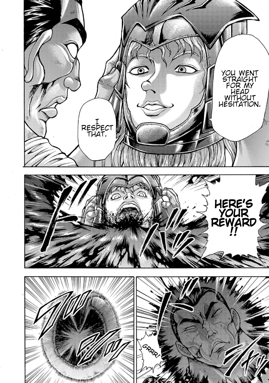 Baki Side Story - Retsu Kaioh Doesn't Mind Even if it's in another World Chapter 36 page 15 - Chapter 36: Death prophecy