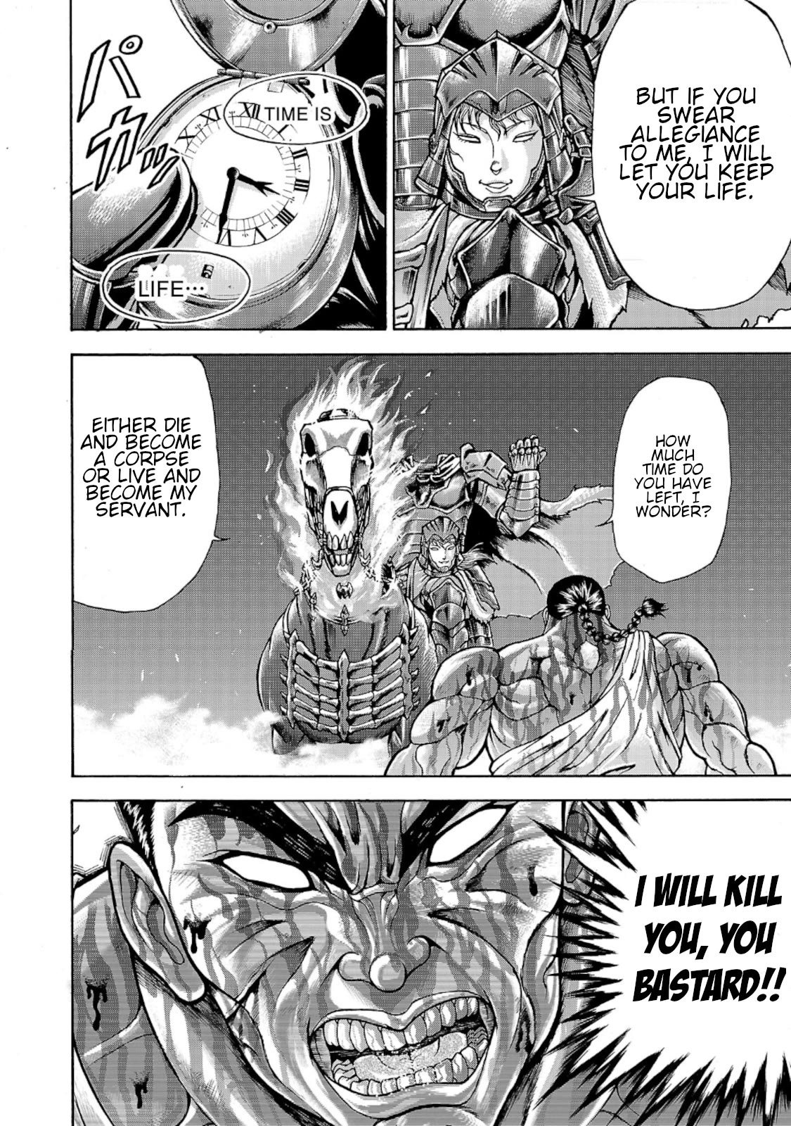 Baki Side Story - Retsu Kaioh Doesn't Mind Even if it's in another World Chapter 36 page 19 - Chapter 36: Death prophecy