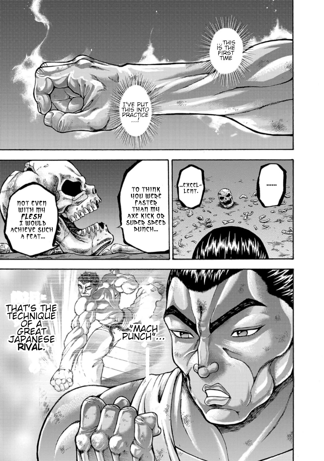 Baki Side Story - Retsu Kaioh Doesn't Mind Even if it's in another World Chapter 36 page 3 - Chapter 36: Death prophecy