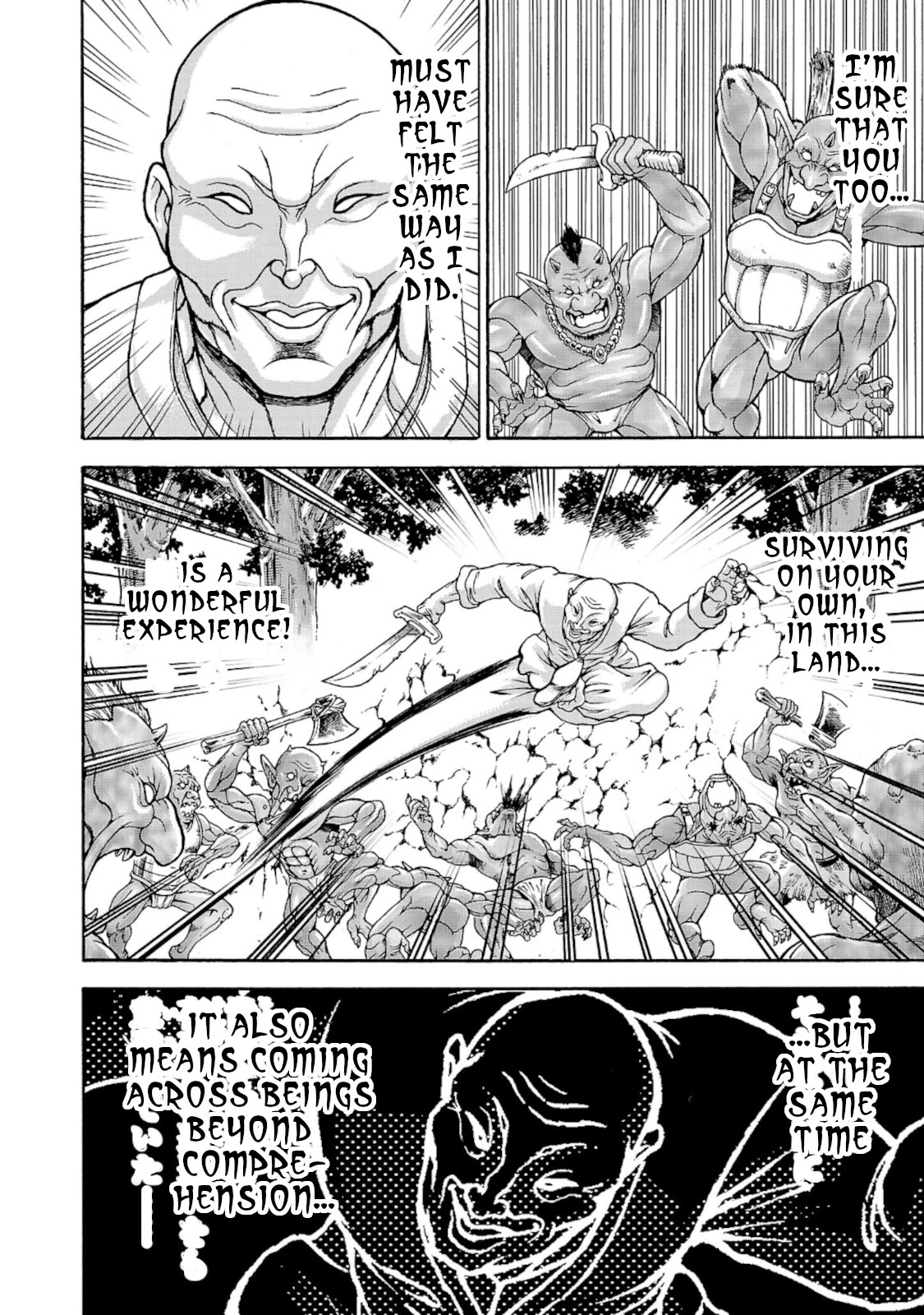 Baki Side Story - Retsu Kaioh Doesn't Mind Even if it's in another World Chapter 36 page 6 - Chapter 36: Death prophecy