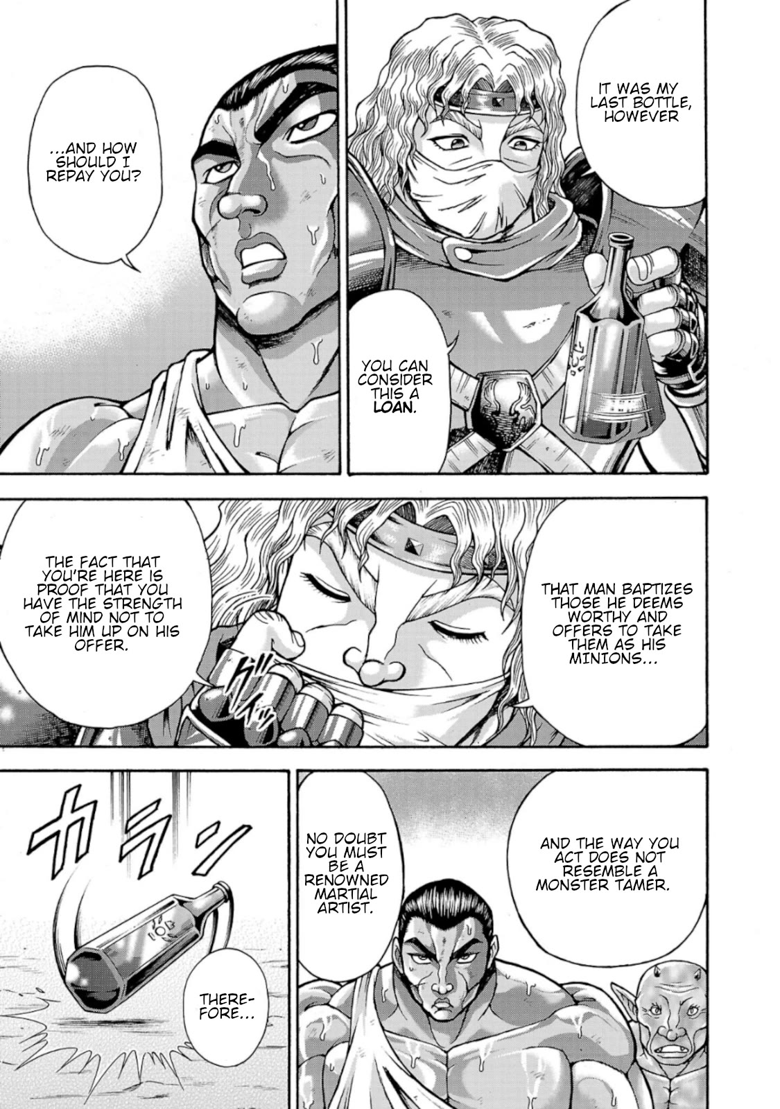 Baki Side Story - Retsu Kaioh Doesn't Mind Even if it's in another World Chapter 38 page 12 - Chapter 38: The man with the great sword