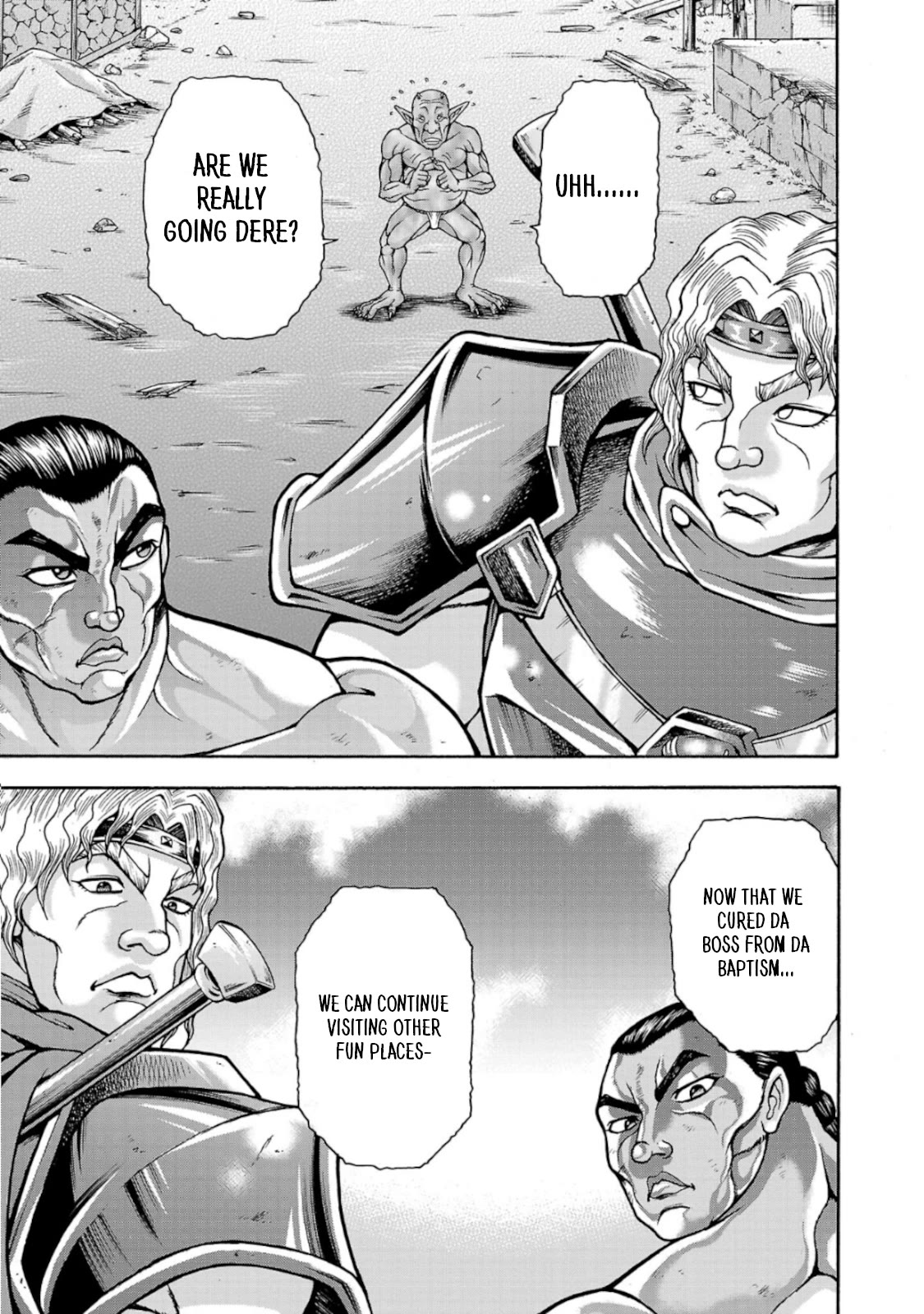 Baki Side Story - Retsu Kaioh Doesn't Mind Even if it's in another World Chapter 38 page 16 - Chapter 38: The man with the great sword